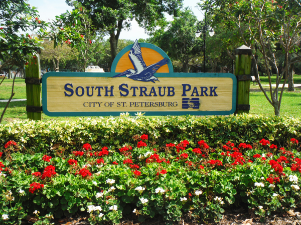 South Straub Park sign